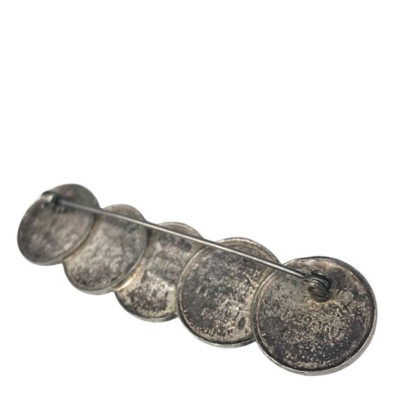 Antique Bar Brooch of Charles X Roi 1825 Coronation made from Silver French Coin - Picture 5 of 8